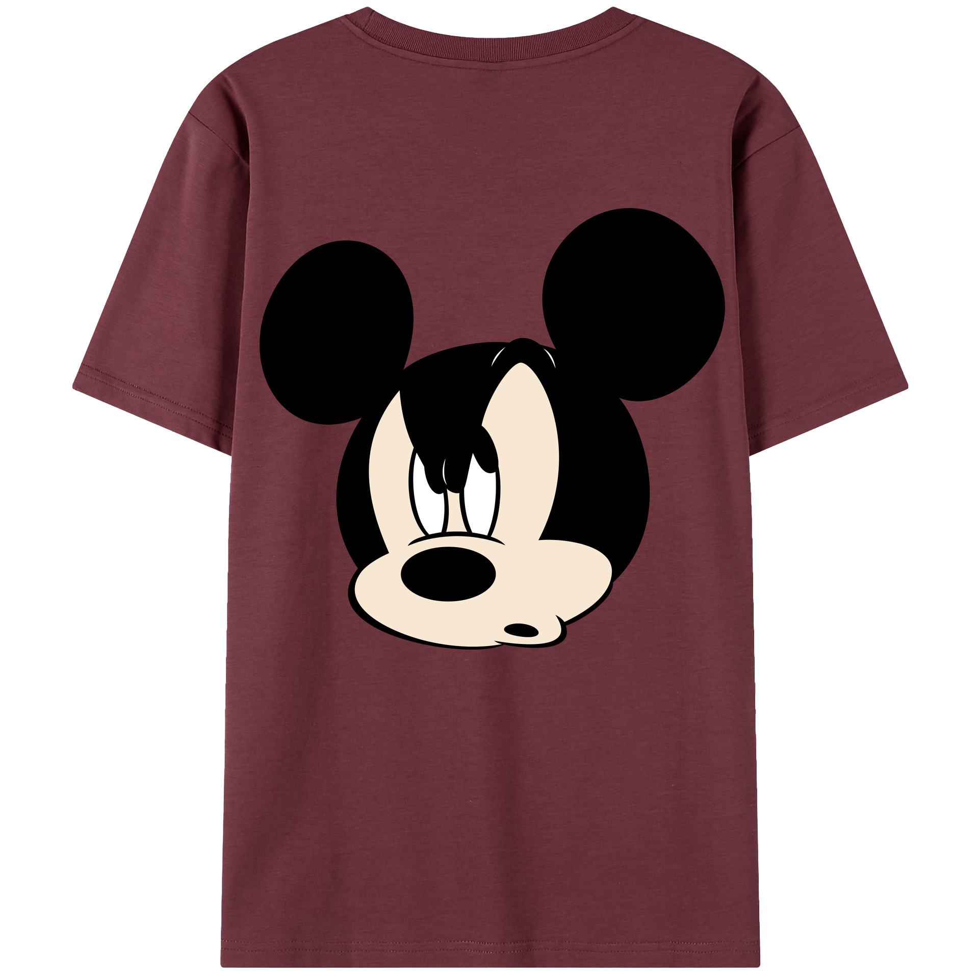 （画像用） ミッキーマウス Mickey Mouse 綿100％半袖Tシャツ（背面プリント）